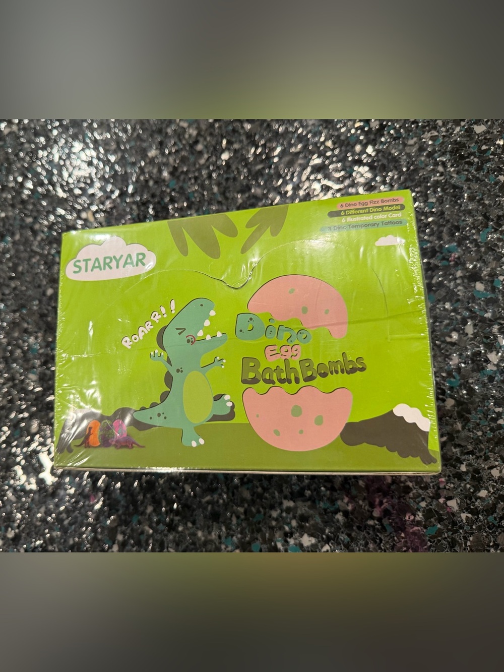 Staryar Dino Egg Bath Bombs  for Kids - 6 Pack New Sealed